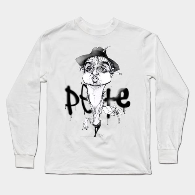 Pete Doherty Long Sleeve T-Shirt by IAN TOVEY ILLUSTRATOR